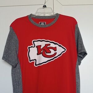 NFL Team Apparel Kansas City Chiefs Tee Shirt Size L euc